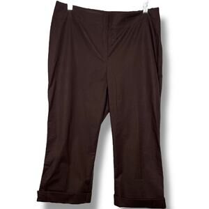 Vintage Gap Brown Classic Capri Flat Front Dress Pants Size 10